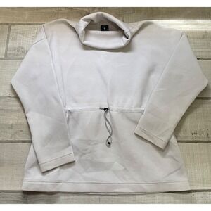 Nike‎ Women's DRI-FIT Therma Flex Training Cowl Sport Sweatshirt M Medium Cream